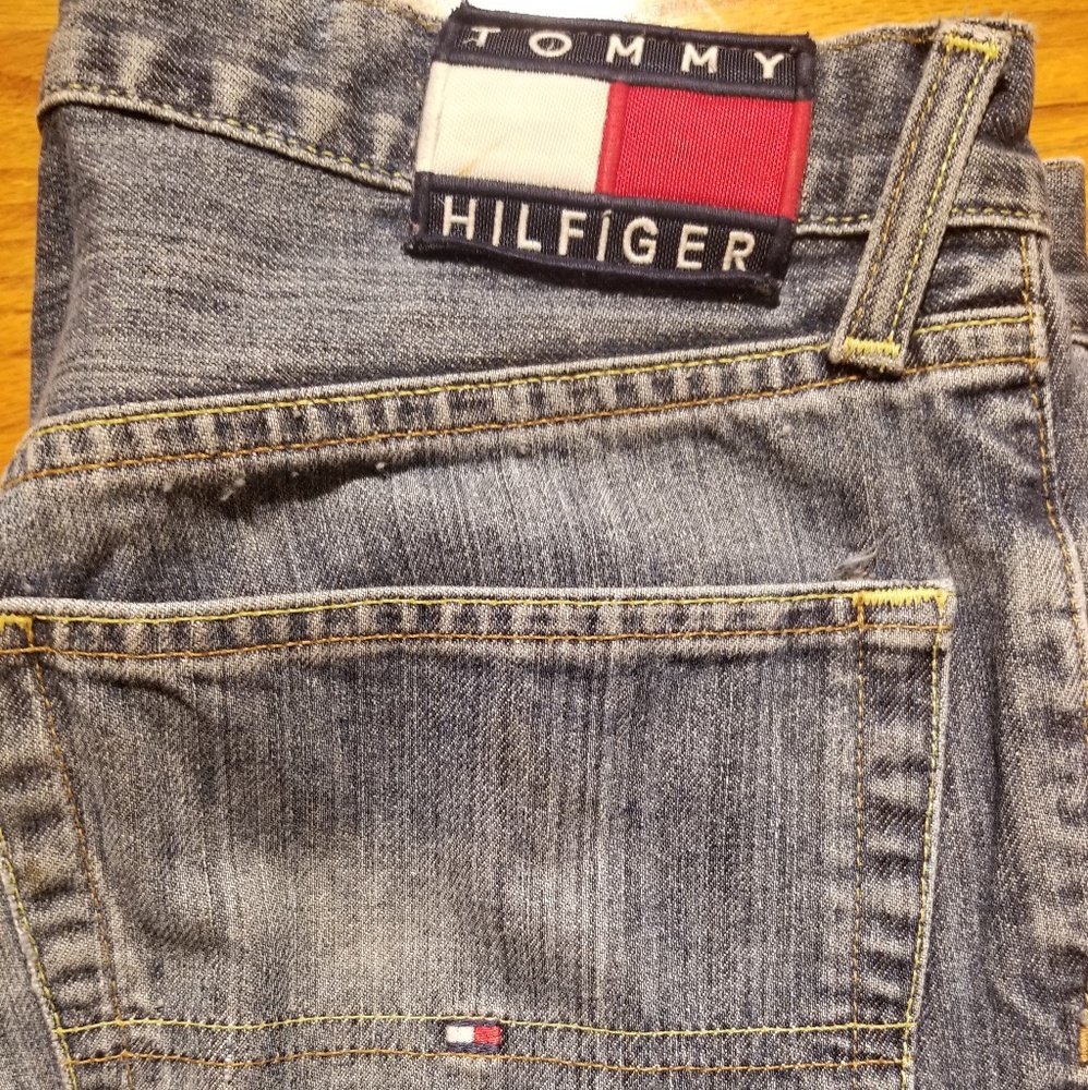 Mens Vintage Tommy Hilfiger Denim Embroidered - Picture 8 of 8